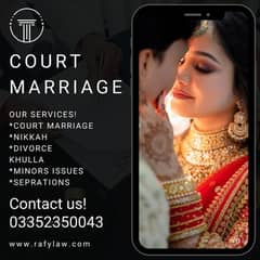 Nadra Certificate Court Marriage Nikkah Kazi Divorce Family Lawyer Adv