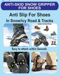 Crampons - Anti Slip - Anti- Skid Snow Grippers For any shoe