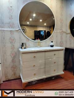 Modern Dressing Table Round mirror best quality 0