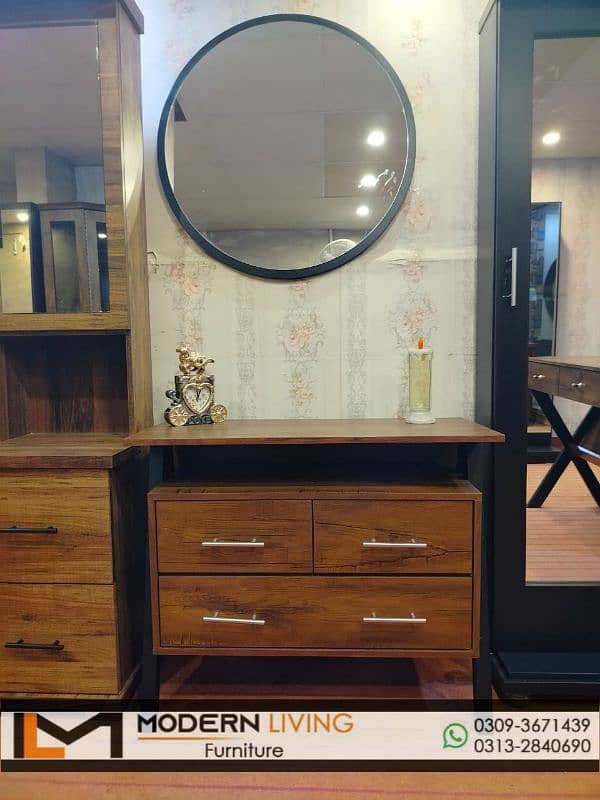 Modern Dressing Table Round mirror best quality 9