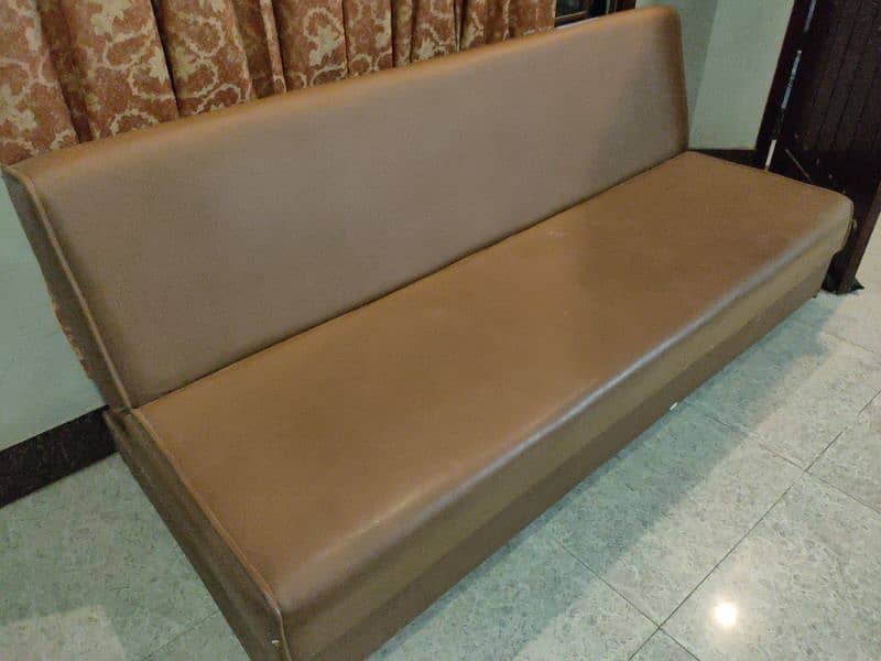 Used Rexine Sofa 3 Seater (Urgent Sale) 1