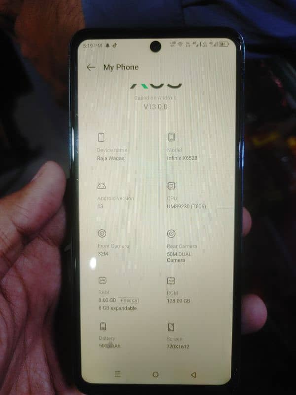 Infinix smart 8  8/128 10/10 condition for sale 6