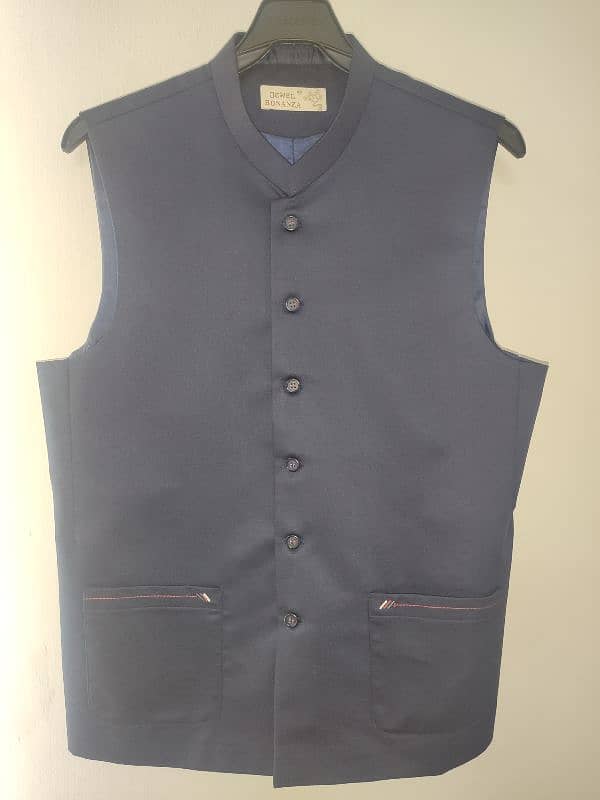 Navy Blue Waistcoat by Bonanza 0