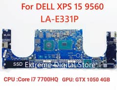 Dell xps 15 9560 motherboard |i7 7700hq+Nvidia GTX 1050 4GB GPU