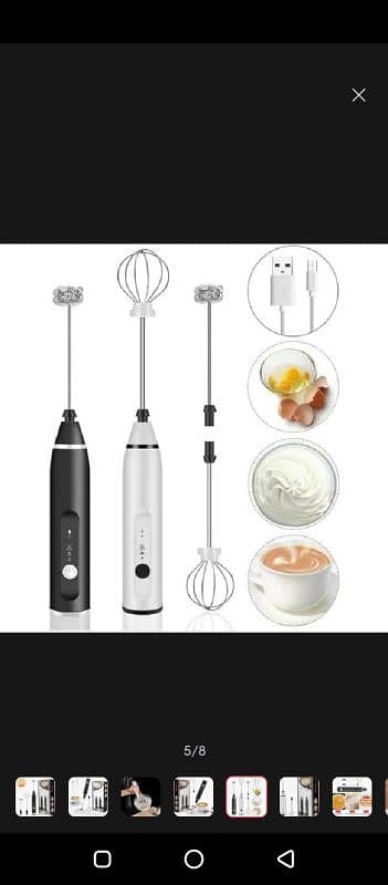 2in1 Electric Beater Rechargeable 2