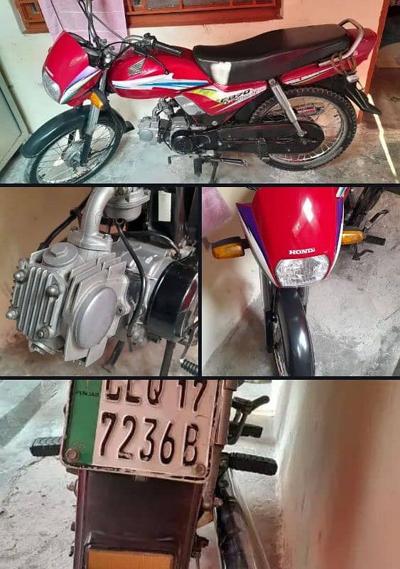 Honda CD 70 Dream genuine condition Lahore no 2