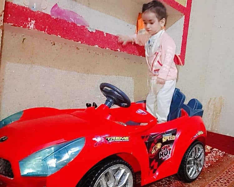 electronic kids car. . . . 1 Year used 0