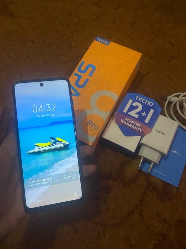 Tecno Spark 7 pro 4/64 With Box & charger 0