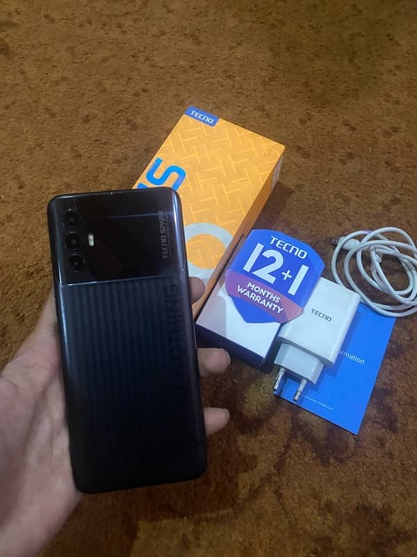 Tecno Spark 7 pro 4/64 With Box & charger 1