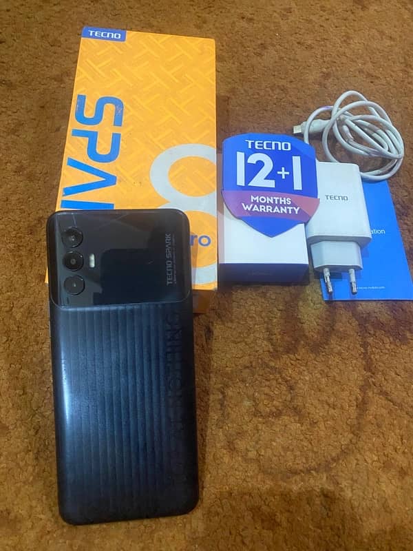 Tecno Spark 7 pro 4/64 With Box & charger 2