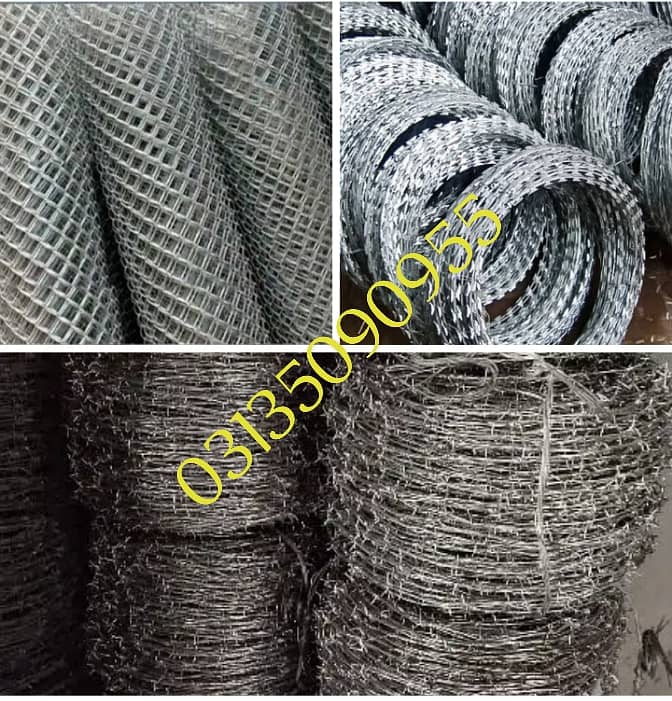 Razor Wire , Chainlink Fence , Barbed Wire Security Fence Weld mesh 14