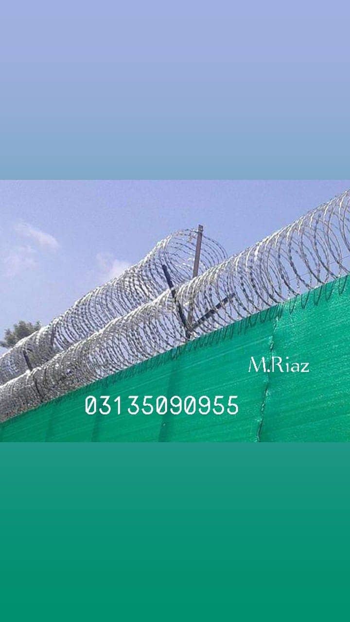 razor wire, chainlink fence , Barbed Wire Security Fence Weld mesh 4