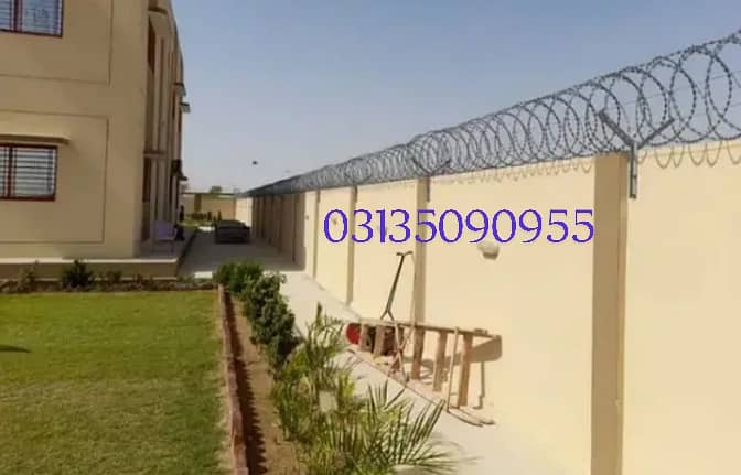 razor wire, chainlink fence , Barbed Wire Security Fence Weld mesh 9