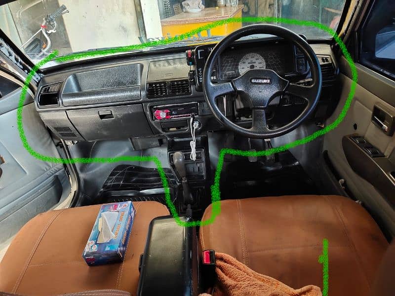 Mehran  japanese Dashboard, steering wheel and console 3