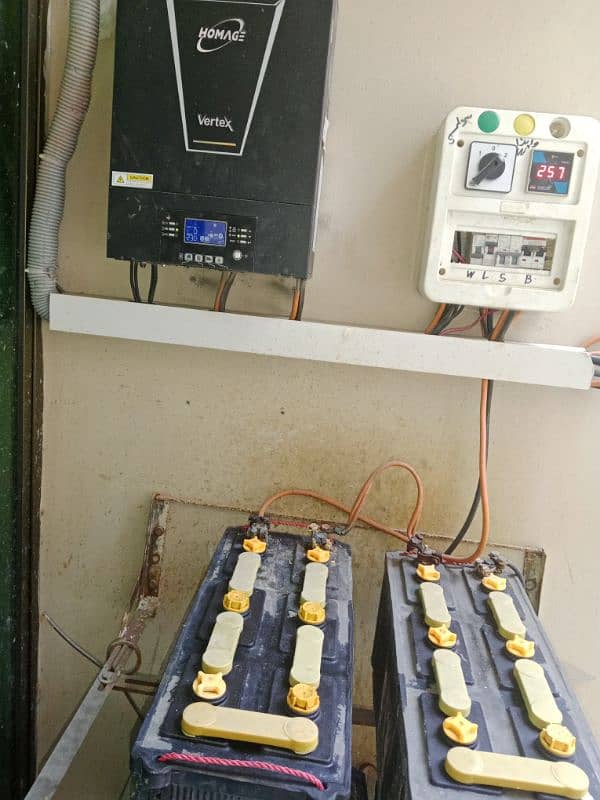 Homage inverter (5kv) with battaries / battaries / inverters 2