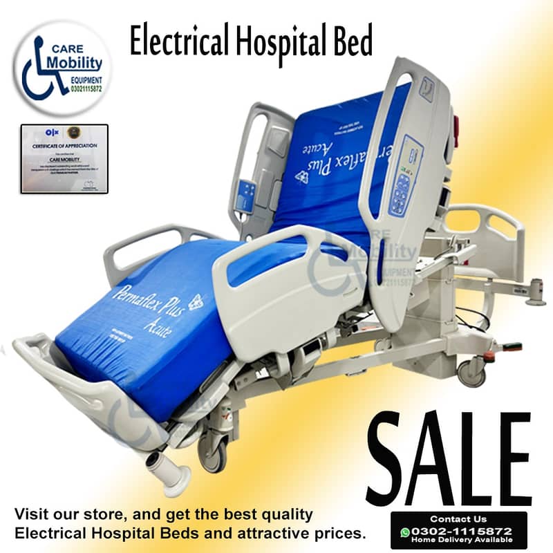 ICU bed , Hospital bed ,Medical Bed, surgical  Electric Patient bed 7