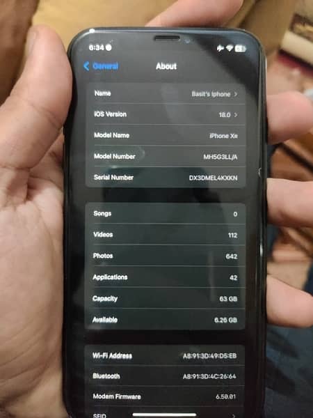 Iphone Xr 64 GB Jv Waterpack Urgent Sale 4