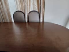 dinning table with 6 chairs