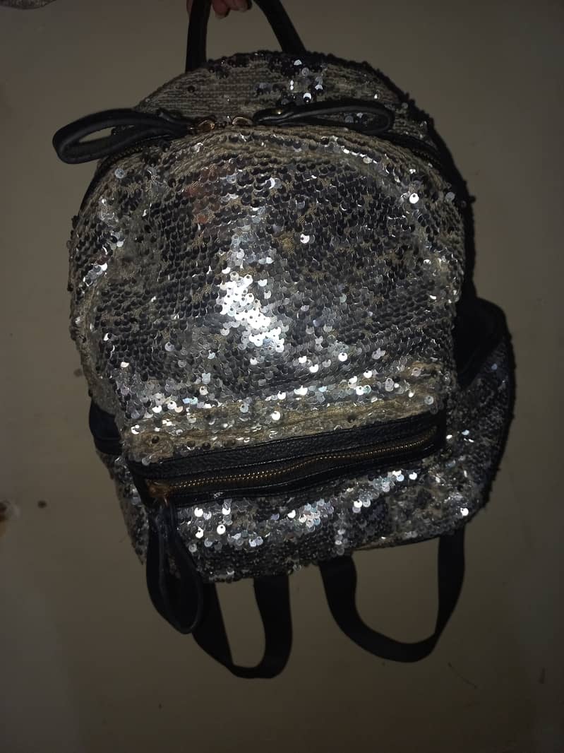 sparkly trendy backpack 1