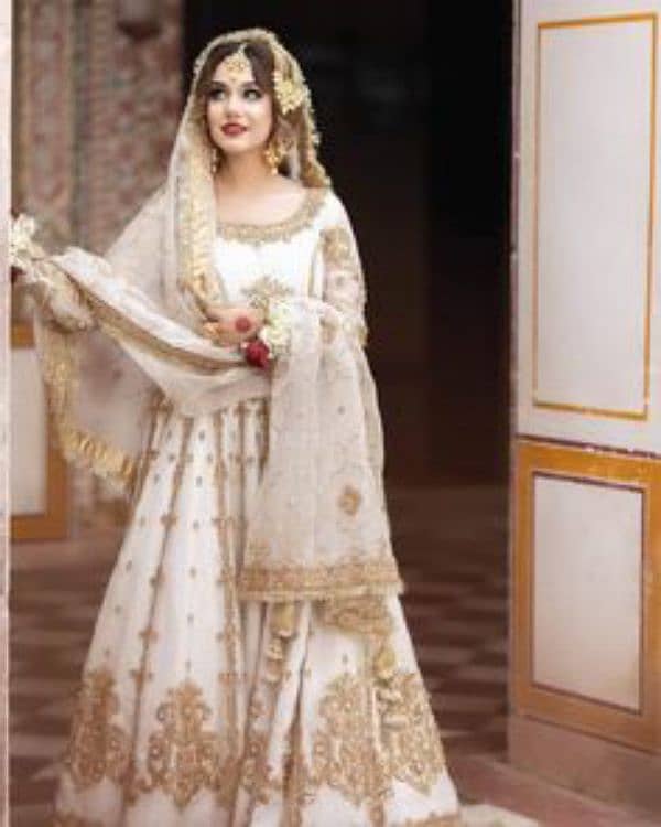 white bridal nikhha dress 1