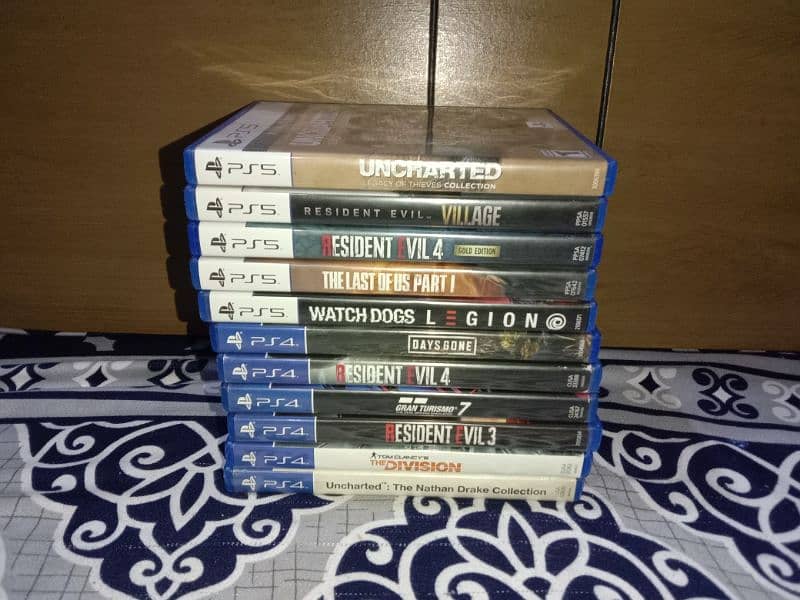 Resident 3,4,8,Last Of Us,GranTurismo,Uncharted,Watch Dogs,Ps4,Ps5 1