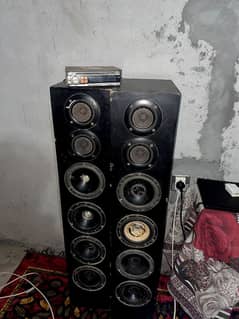 2 box with speakers (full bass buffer )