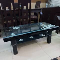 Glass center table