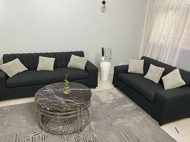 sofa set (7 seater) with table 0