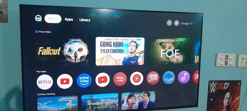 tcl 43 inch uhd andriod google tv smart tv like new 0