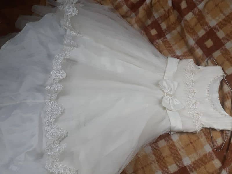 white fairytale frock for 10 age kids 0