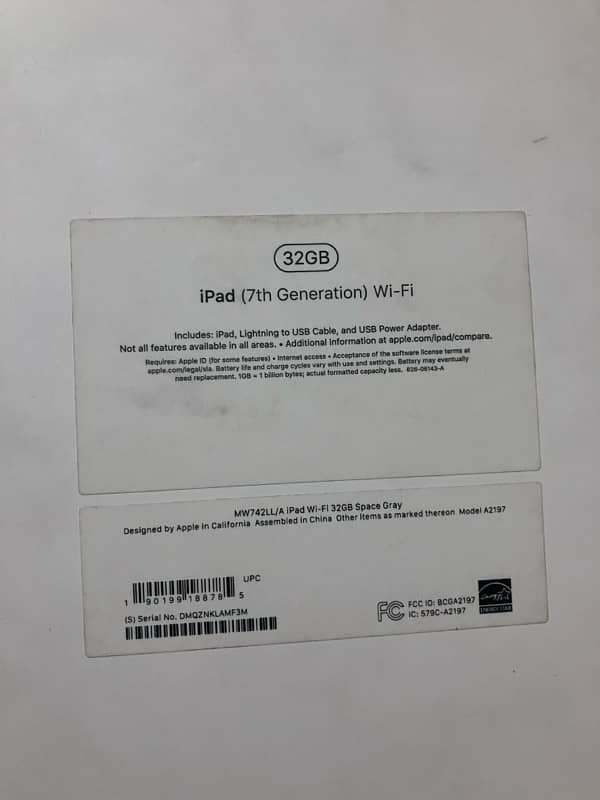 ipad 7gen 32gb 2