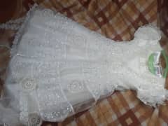 white fairytale frock for 10 to 12 age