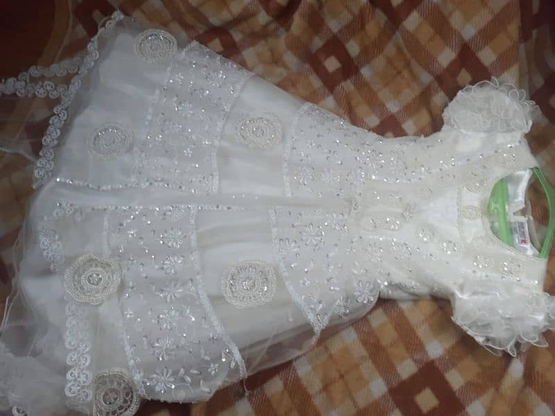 white fairytale frock for 10 to 12 age 0