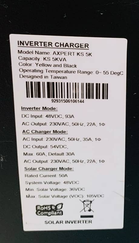 INVEREX 5 KW solar inverter 2