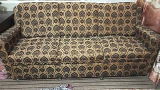 sofa set black and golden colour