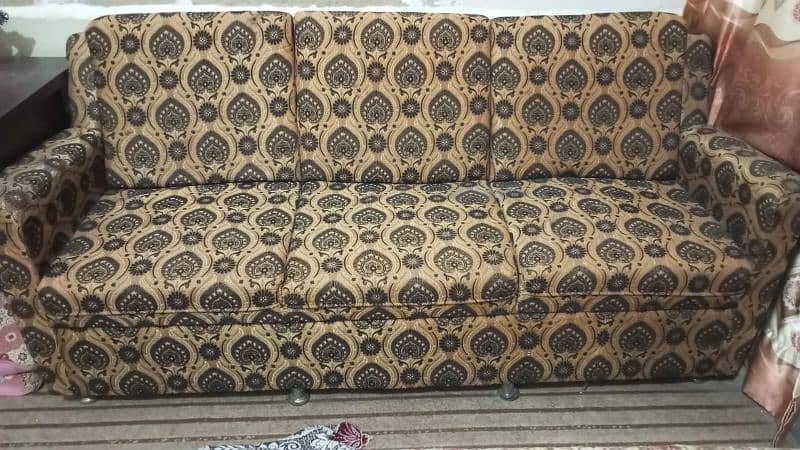 sofa set black and golden colour 0