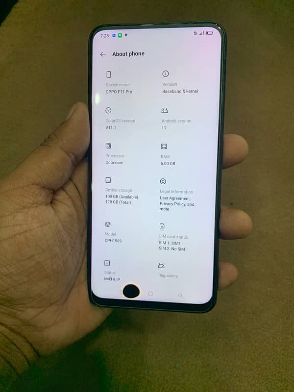 Oppo F11 pro 6/128 with box charger 7