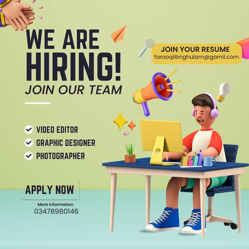 Hiring Professional Video Editor and Photographer for Office-Based 0