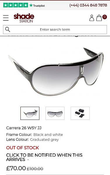 Carrera 26 w5y JJ  uv protection Sunglasses 7