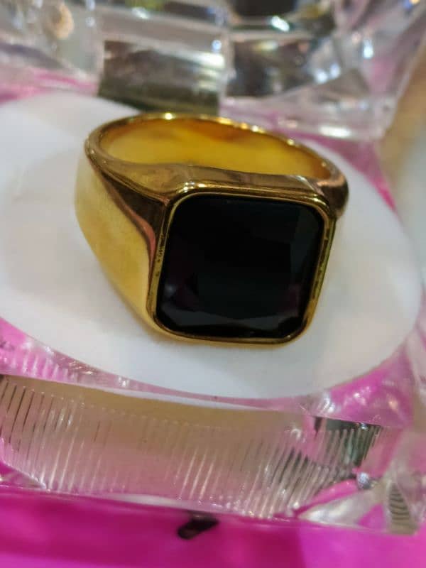 Mens 1 karat Artificial gold plated Ring 3