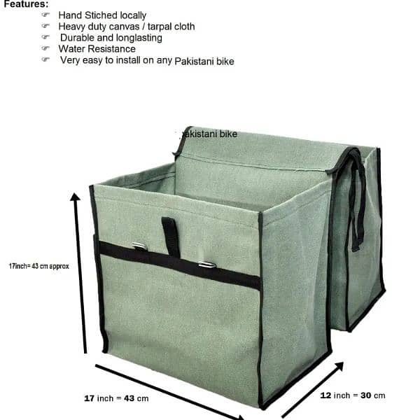 Heavy duty luggage side bags available 3