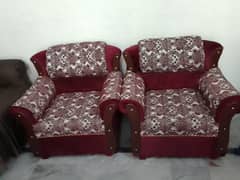 5 seater sofa set with mirror table