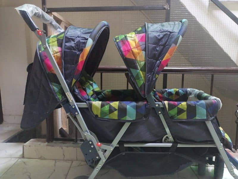 Little Angels Twin Baby Pram 1