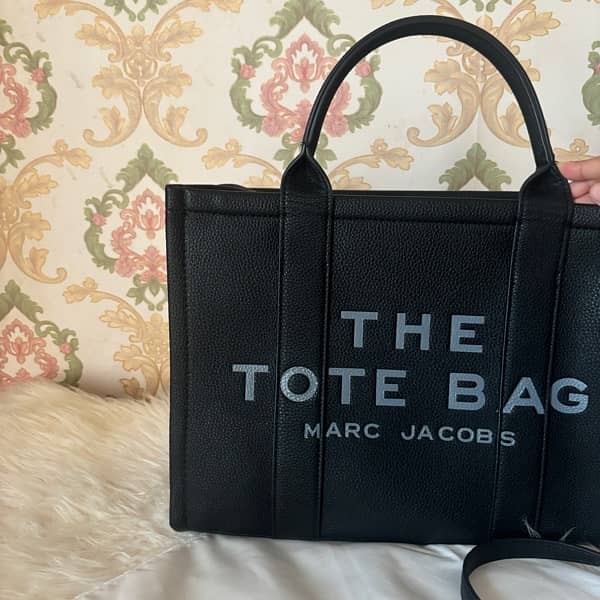 MARC JACOBS TOTE BAG LEATHER BLACK MEDIUM 10/10 CONDITION WITH DUSTBAG 0