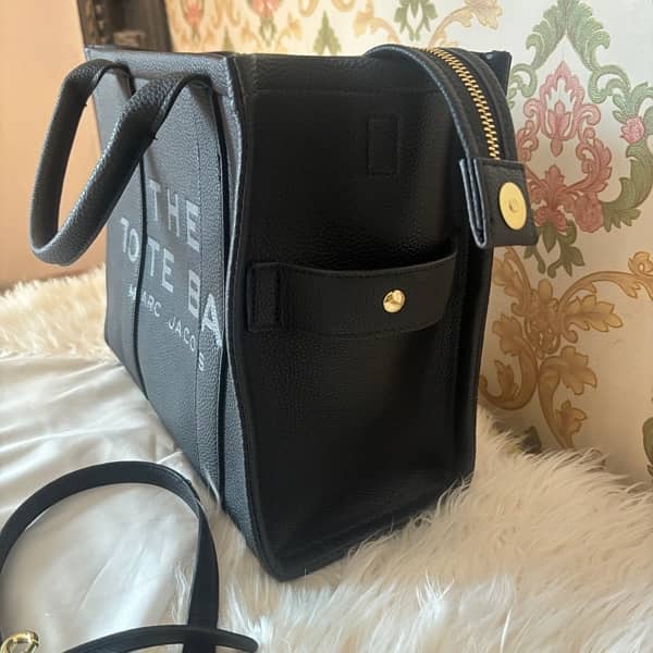 MARC JACOBS TOTE BAG LEATHER BLACK MEDIUM 10/10 CONDITION WITH DUSTBAG 3