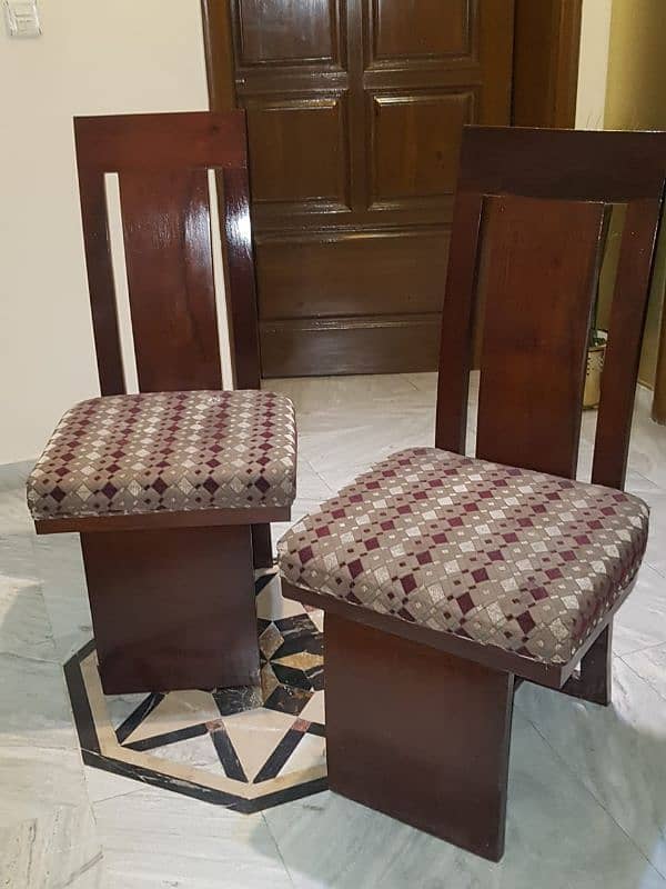 Wooden Dining chairs 4 4