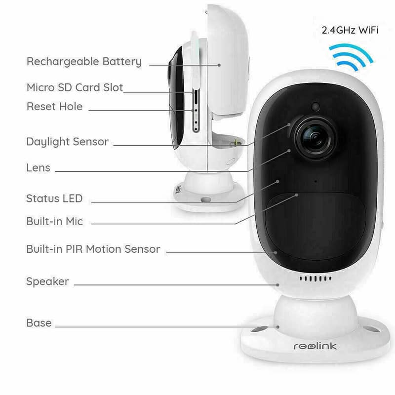 Argus 2 100% Wire-Free Battery Powered, or Solar Powered Security Cam 2