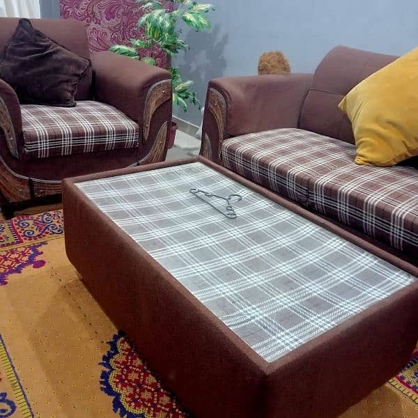 5 seater sofa set with table 2