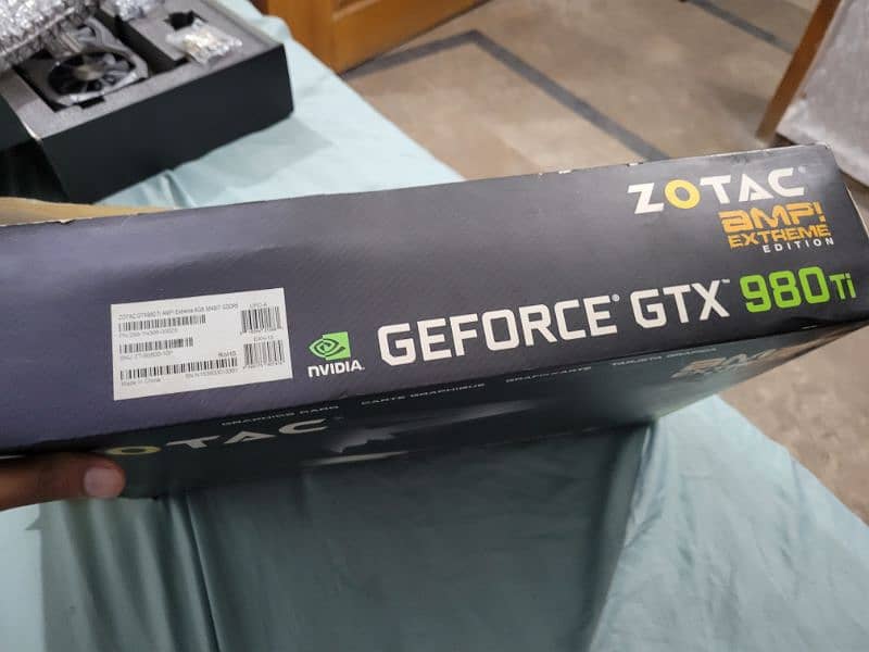 GTX 980 TI 6 GB amp EXTREME EDITION all ok 10/10 With box 9