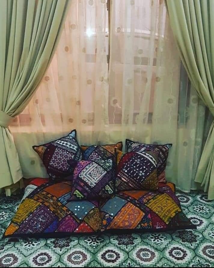 Traditional Handmade Floor And Sofa Cushion Covers Set with Multicolo 1